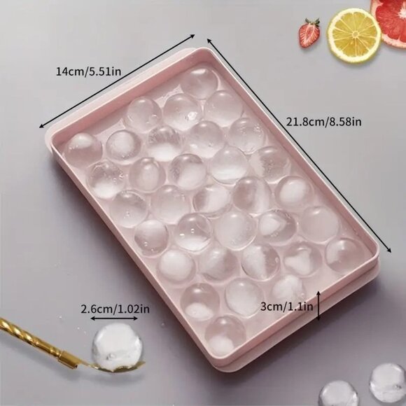 New Multi-grid Random Pink Ice Ball Molds Tray - Picture 2 of 6